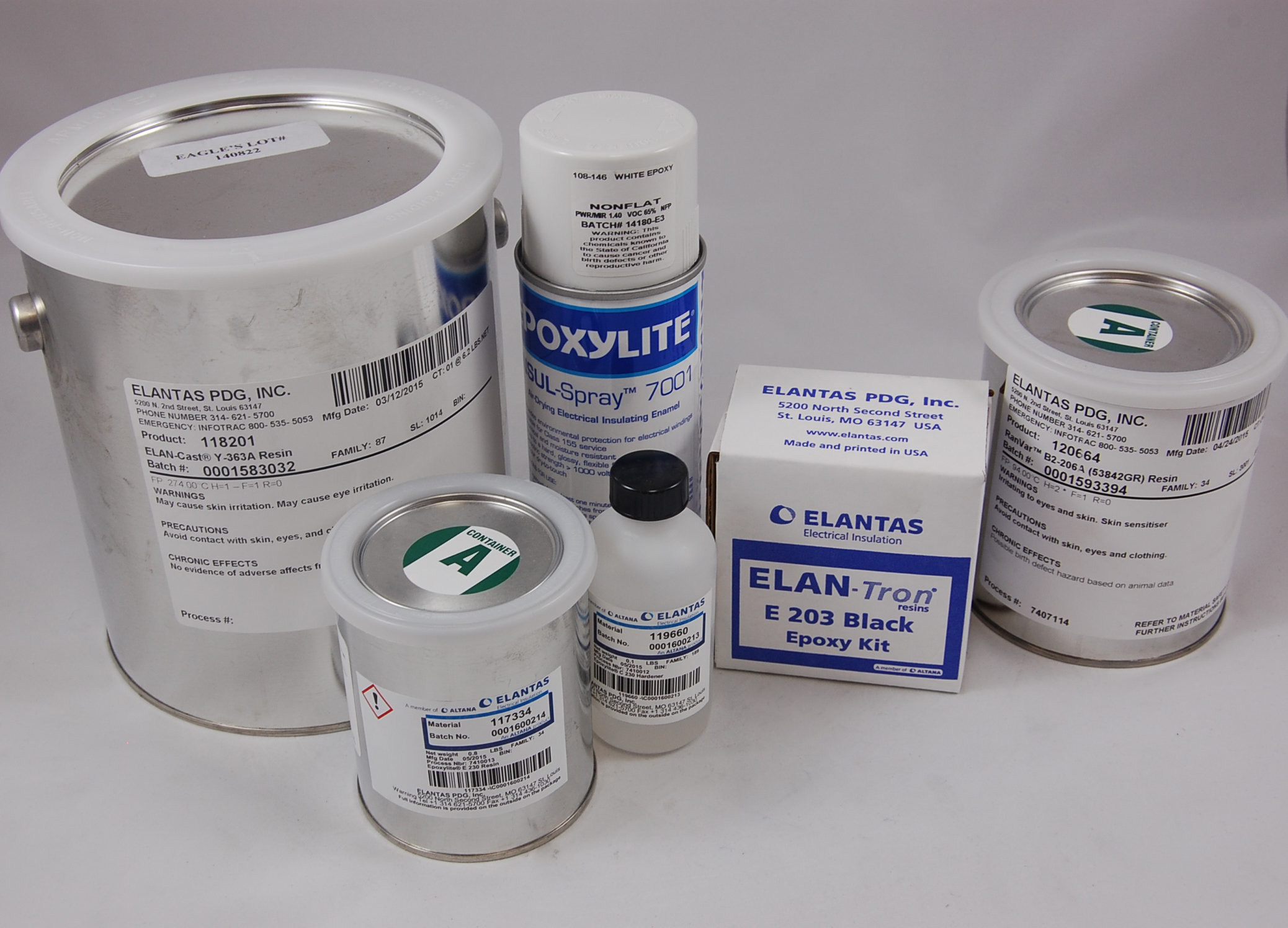 ELAN-Guard EM 59-50MR Waterborne Hermetic Epoxy Impregnating Resin 200°C, opaque white, 5 GALLON pail (44 lb)